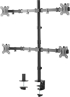 Стойка за монитор Neomounts Flat Screen Desk Mount (clamp-grommet) for 4 Screens снимка 3