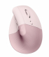 Мишка Logitech Lift Vertical Ergonomic Mouse - ROSE-DARK ROSE - EMEA снимка 1