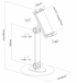 Аксесоар за таблет Neomounts universal tablet stand for 4.7-12.9" tabletsk, Black снимка 8