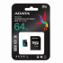 ADATA 64GB MicroSDXC UHS-I U3 V30S (with adapter) снимка 2