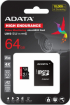 ADATA 64GB MicroSDXC UHS-I U3 V30S High (with adapter) снимка 2