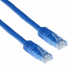 Медна пач корда ACT U-UTP, CAT 6, RJ-45 - RJ-45, 3.0 m, Медни проводници, Син, Булк опаковка снимка 1
