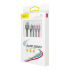 Кабел Baseus USB-A към с microUSB-2x Lightning-USB-C, 1.2м, черен CA1T4-A01 снимка 4