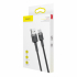 Кабел Baseus Cafule USB-A към USB-C, 2м, черен снимка 4