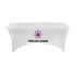 Покривка за правоъгълна маса, от еластан, бяла снимка 2
