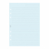 Filofax Пълнител за органайзер, A5, на редове, сини листове снимка 2