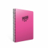 Gipta Тетрадка Punto, А5, бяла хартия, широки редове, PP корица, със спирала, 60 листа снимка 3