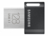 SAMSUNG FIT Plus USB flash drive type-A 128GB 400 MB-s read 110 MB-s write resistant USB 3.1 flash drive with key ring Gray снимка 1