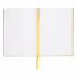 Hugo Boss Тефтер Essential Storyline, бели листове, A5, жълт снимка 3