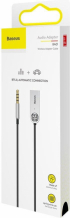 Кабел/адаптер Аудио приемник Baseus Bluetooth Aux Jack 3.5mm за кола, черен, CABA01-01 снимка 3