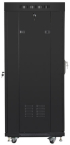 Шкаф за техника - Rack Lanberg rack cabinet 19" free-standing 27U - 600x600 self-assembly flat pack with glass door LCD, black снимка 4