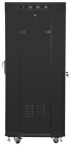 Шкаф за техника - Rack Lanberg rack cabinet 19" free-standing 27U - 600x600 self-assembly flat pack with glass door LCD, black снимка 5