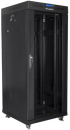 Шкаф за техника - Rack Lanberg rack cabinet 19" free-standing 27U - 600x600 self-assembly flat pack with glass door LCD, black снимка 1