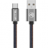Tellur кабел за данни, USB-А - USB-С, 1 м, деним снимка 2