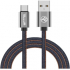 Tellur кабел за данни, USB-А - USB-С, 1 м, деним снимка 1