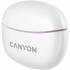 Слушалки Canyon TWS-5, безжични Bluetooth, в ухо, вграден микрофон, виолетов снимка 4