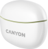 Слушалки Canyon TWS-5 Bluetooth headset, with microphone, BT V5.3 JL 6983D4, Зелени/Бели снимка 4