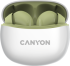 Слушалки Canyon TWS-5 Bluetooth headset, with microphone, BT V5.3 JL 6983D4, Зелени/Бели снимка 1