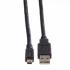 Кабел/адаптер Cable USB2.0 A-Mini 5pin, 0.8m, Roline 11.02.8708 снимка 3