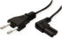 VALUE 19.99.2088 :: Захранващ кабел Euro, 2-пинов, под ъгъл 90°, черен, 1, 8 м снимка 2