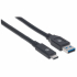 MANHATTAN 354981 :: Кабел USB 3.2 Gen 1, Type A Male to Type C Male, 5 Gbps, 3.0 м снимка 1