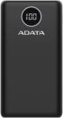 Батерия за смартфон ADATA P20000QCD, 20000 mAh, micro USB, USB Type-C, USB 3.0, LCD дисплей, Черна снимка 1