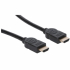 MANHATTAN 354080 :: Ultra High Speed HDMI 2.1, кабел с Ethernet, M-M, черен, 2м снимка 2