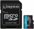 Kingston Canvas Go+, 256GB microSDXC, с включен SD адаптер в комплекта снимка 1