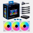 Вентилатор Lian-Li UNI SL-INF 120, ARGB, 3 Fan комплект, Включен контролер, Бял снимка 5
