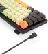 Клавиатура Redragon Ryze, USB Type-C, Подсветка, Механична, N-Key Rollover, Tenkeyless, Черен снимка 4
