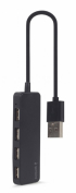 USB Хъб Gembird UHB-U2P4-06, USB Type-A, 480 Mbps, 30см, черен снимка 2