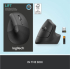 Мишка LOGITECH Lift Bluetooth Vertical Ergonomic Mouse - 4000dpi - Графит снимка 8