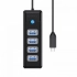 Orico хъб HUB USB3.1 Type-C 4 port - 4 x USB3.0 Black - PW4U-C3-015-BK снимка 2