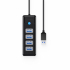 USB Хъб Orico PW4U-U3-015-BK, 4х USB 3.0, 15 см, черен снимка 2