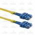 Оптична пач корда SC/UPC-SC/UPC, сингъл мод, дуплекс, 2мм, 6м, Жълт снимка 1
