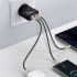 Мрежова LAN карта/адаптер Зарядно устройство Baseus CCXJ-E01 Compact Quick Wall Charger с 2хUSB-A и USB-C снимка 6
