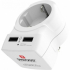 Продукт Адаптер SKROSS Europe към USA, USB, Бял снимка 1