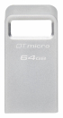 Kingston DataTraveler Micro, 64GB, USB 3.2, Сребрист снимка 2