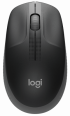 Мишка Logitech M190 Full-size, Оптична, Безжична, 1000dpi, Тъмно сива снимка 1