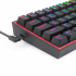 Клавиатура Redragon Fizz K617-RGB_RD, геймърска, механична, USB, RGB, Red Switch, Черна снимка 7
