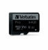 Verbatim PRO micro SDXC 64GB Class 10 UH (Incl. Adaptor) снимка 2