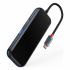 USB Хъб Baseus AcmeJoy 4-портов USB-C към 1x USB-C - 4x USB3.0 - сив снимка 2