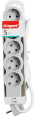 Контакт Разклонител 5x 2P+E Шуко, с кабел 5m, цвят Бял - Legrand Standart 694571 снимка 2