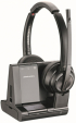 Слушалки Plantronics Savi W8220, 3 в 1, стерео, черни снимка 1