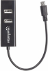 MANHATTAN 406239 :: Четец за карти+ micro USB OTG 24-in-1, 3 порта USB 2.0, черен снимка 2