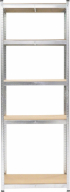 Стелаж RFG, метален, с 5 рафта, 800 х 400 х 2200 mm, MDF, до 175 kg снимка 1