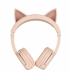 Геймърски BuddyPhones PlayEars+ CAT детски слушалки, Bluetooth, USB-C, сгъваеми, бежови снимка 2