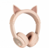 Геймърски BuddyPhones PlayEars+ CAT детски слушалки, Bluetooth, USB-C, сгъваеми, бежови снимка 1