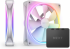 Вентилатор Комплект NZXT F140 RGB Duo White 2 бр + RGB Контролер снимка 1