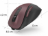 Геймърска Мишка HAMA MW-500 Recharge , 6 бут., 800-1200-1600 dpi, безшумна, бордо снимка 5